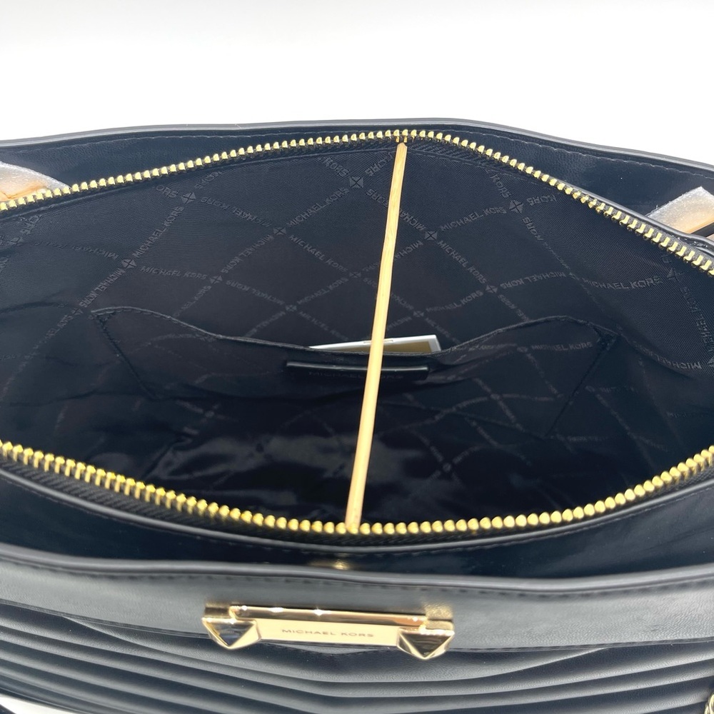 Michael Kors Black Quilted Whitney Shoulder Tote Bag - Picture 6 of 9